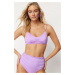 Trendyol Lilac Bralette Bikini Top