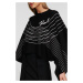 Sveter Karl Lagerfeld Scarf Fashion Sweater Black