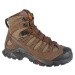 Hnedé pánske turistické členkové topánky Salomon Quest Tracker GTX L47605500