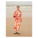 Selected Femme Košeľové šaty 16089013 Oranžová Regular Fit