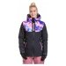 Meatfly Kirsten Womens SNB and Ski Jacket Peach Aquarel/Black Lyžiarska bunda