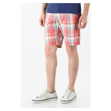 Tommy Hilfiger Krátke nohavice - BROOKLYN SHORT RED CHK vzorované