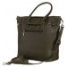 David Jones tmavá khaki shopper kabelka so zvieracím vzorom 6885-5