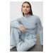 Trendyol Blue Transparent Fine Knitwear Sweater