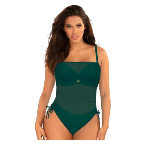 Jednodielne plavky S1093V1 Fashion24 zelené- Self
