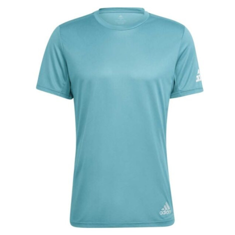 adidas RUN IT TEE M Pánske bežecké tričko, tyrkysová, veľkosť