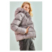 Bianco Lucci Women's Hooded Down Jacket