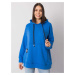 MODRÁ OVERSIZE MIKINA JOSEFINA S KLOKANÍM VRECKOM -RV-BL-7163.87-BLUE