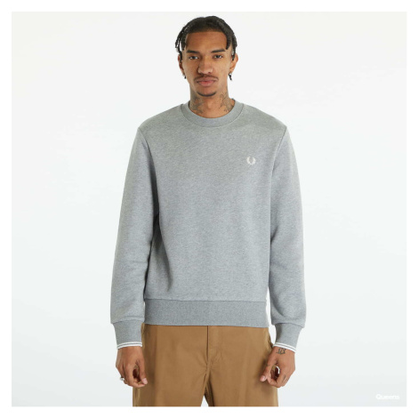 Mikina FRED PERRY Crew Neck Sweatshirt Steel Marl XL