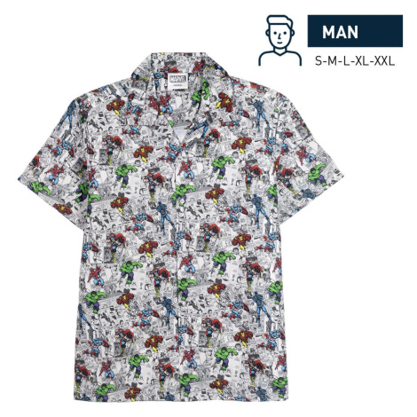 SHORT SHIRT POPELIN MARVEL