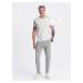 Ombre Men's jogger sweatpants - gray