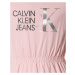 Calvin Klein Jeans Šaty  ružová / čierna / strieborná