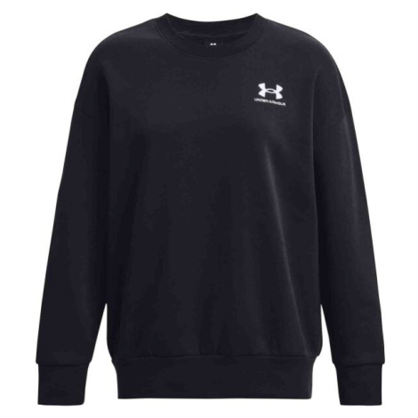 Under Armour ESSENTIAL FLC OS CREW Dámska mikina, čierna, veľkosť