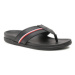 Tommy Hilfiger Žabky Leather Toe Post Sandal FM0FM04460 Čierna