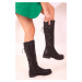 Soho Black Women's Boots 18343