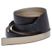 Synthetic leather strap black/warm sand