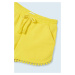 Detské krátke nohavice Mayoral žltá farba, jednofarebné