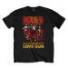 Kiss tričko Love Gun Glow Čierna