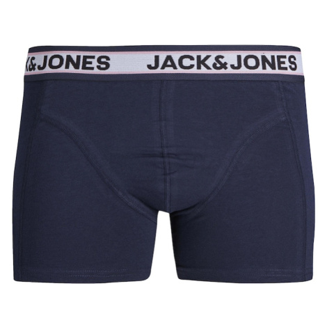 JACK & JONES Boxerky 'Marco'  svetlomodrá / tmavomodrá / svetlosivá / tmavooranžová