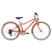Trekingový bicykel Riverside 500 24 palcový pre deti od 9 do 12 rokov korálový
