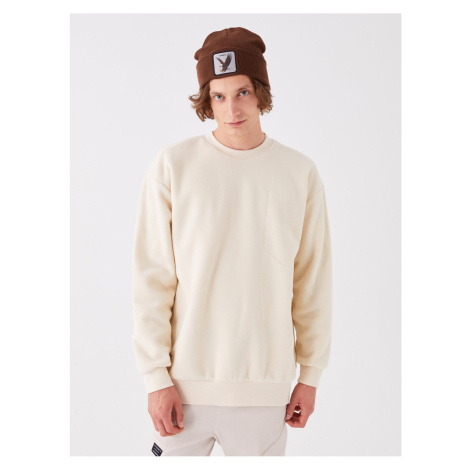 LC Waikiki Crew Neck Long Sleeve Fleece Men's Sweatshirt