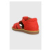 Detské semišové sandále Pom D'api červená farba