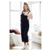 38739 Dewberry Women Pregnant Jumpsuit-NAVY