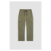 DEFACTO Boy's Cargo Pocket Straight Leg Gabardine Trousers