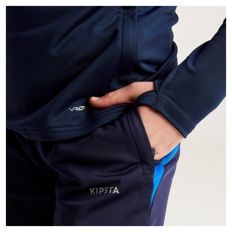Dievčenské futbalové nohavice Viralto+ modré KIPSTA