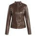 Bunda Monnari Biker Jacket With Stand-Up Collar Brown