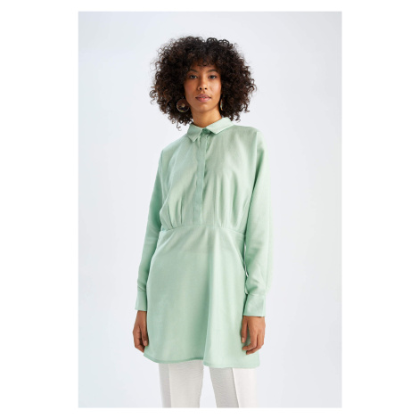 DEFACTO Relax Fit Long Sleeve Shirt Collar Long Sleeve Tunic