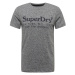 Superdry Tričko  sivá / čierna