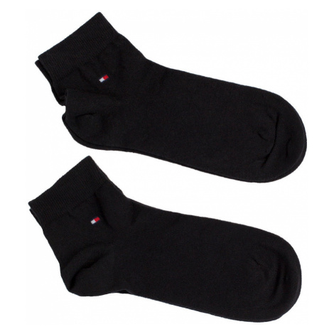Ponožky Tommy Hilfiger 2-pak pánske, čierna farba, 342025001