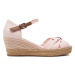 Tommy Hilfiger Espadrilky Basic Open Toe Mid Wedge FW0FW04785 Ružová