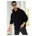 17817 Dewberry Oversize Hoodie Mens Fleece-BLACK