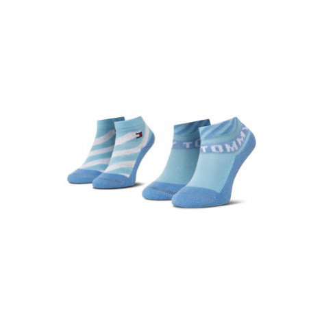Tommy Hilfiger Súprava 2 párov detských členkových ponožiek 320503001025015 Modrá