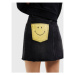 Desigual Džínsová sukňa SMILEY 22WWFD22 Čierna Regular Fit