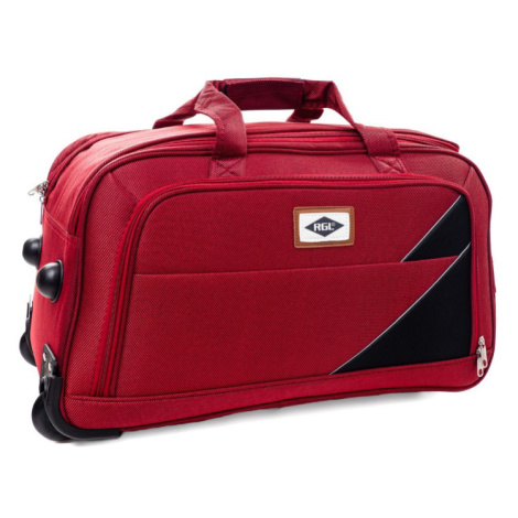 Červená cestovná taška s kolieskami &quot;Pocket&quot; - veľ. M Ormi