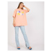 Oversized apricot T-shirt with print