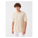 LC Waikiki Crew Neck Short Sleeve Striped Combed Cotton Men's T-Shirt