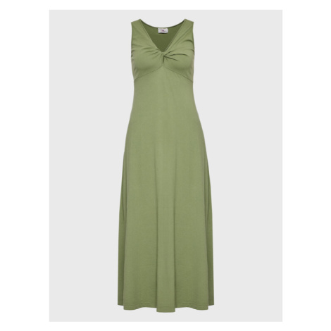 Deha Každodenné šaty D83201 Zelená Regular Fit