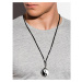 Ombre Clothing Men's necklace on the leather strap A349