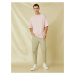 Koton Basic Gabardine Trousers with Button Detail and Pockets