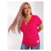 Fuchsia blouse of larger size