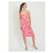 Pink floral dress on hangers VILA Alberte - Ladies