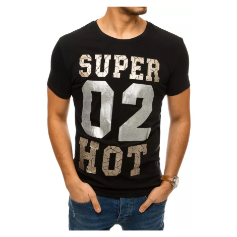 Black RX4381 men's T-shirt with print DStreet