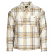 Scotch & Soda  Wool-Blend Zip-Thru Check Overshirt  Bundy Hnedá