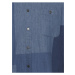 Modrá rifľová vzorovaná košeľa Blend Patchwork