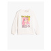 Koton Anime Sweatshirt Long Sleeved Crew Neck Shards