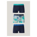 SPODNÁ BIELIZEŇ GANT SEA PRINT TRUNK 3-PACK LAGOON BLUE